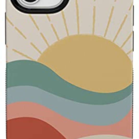 iPhone 11 Phone CaseHere Comes The SunColorblock Sunset Case360 Degre